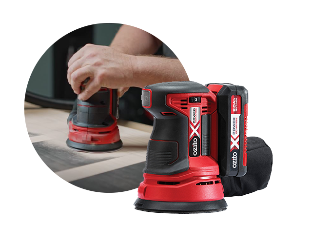 Ozito cordless detail sander hot sale