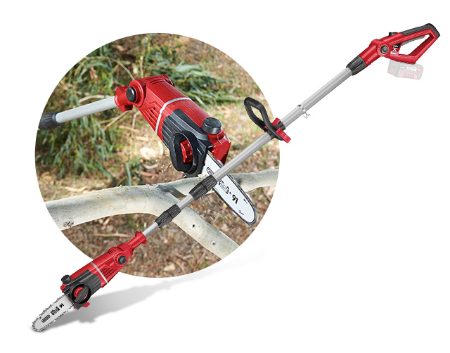 A telescopic chainsaw