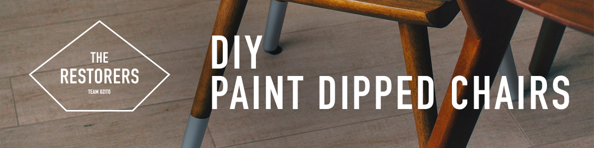 Paint dipped chairs