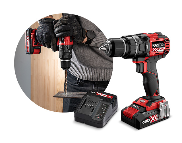 Drill a hole with a cordless screwdriver