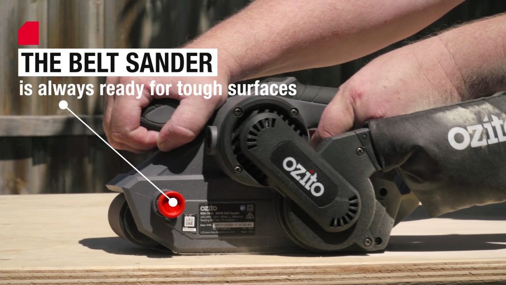 Working with a sander